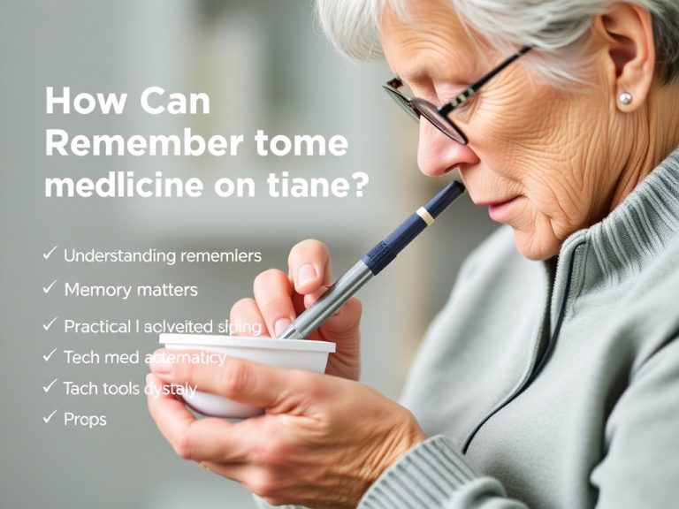 How Can Seniors Remember to Take Medicine on Time?