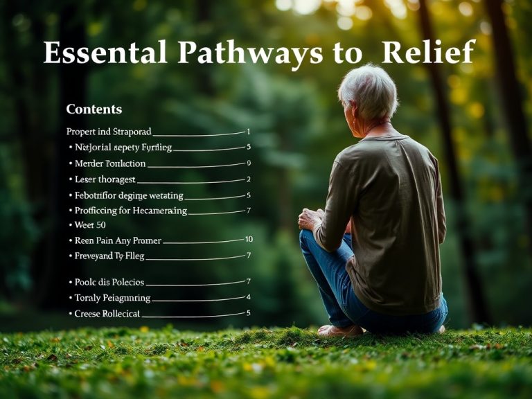 Essential Pathways to Relief: Chronic Pain Management for Over 60 That Enhances Daily Living