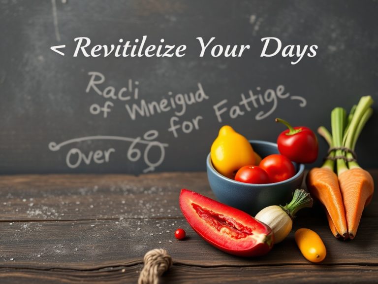 Revitalize Your Days: Mastering Energy and Fatigue for Over 60 with Proven Strategies