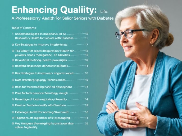 Enhancing Quality of Life: A Comprehensive Approach to Respiratory Health for Seniors with Diabetes