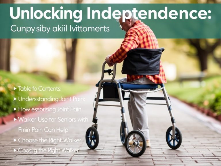 Unlocking Independence: The Surprising Benefits of Walker Use for Seniors with Joint Pain