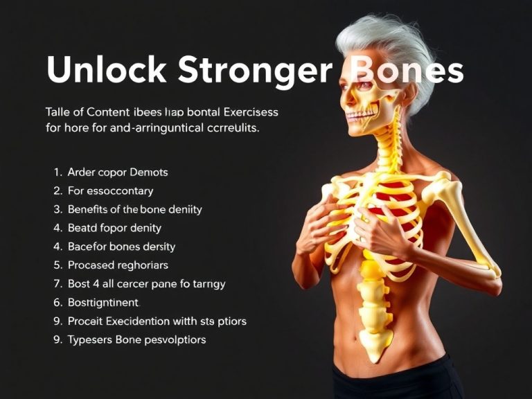 Unlock Stronger Bones: The Ultimate Guide to Bone Density Exercises for Seniors