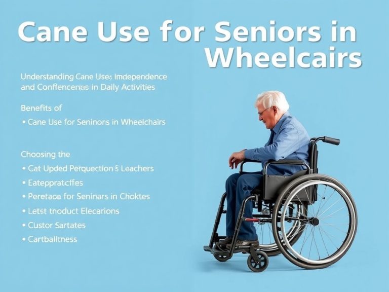Cane Use for Seniors in Wheelchairs: Enhancing Independence and Confidence in Daily Activities